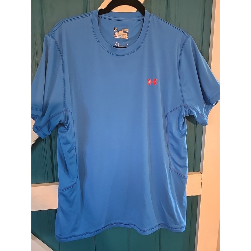 Under Armour Blue  T-Shirt Mens XL HeatGear